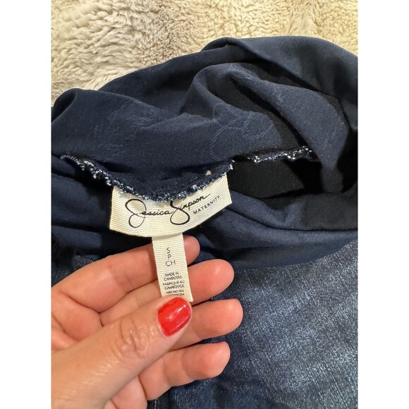 Jessica Simpson Maternity Skinny Jeans Womens Small Blue Dark Denim Comfortable - Picture 8 of 13